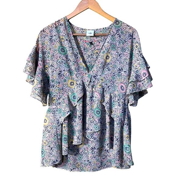 Cabi Poet Floral Babydoll Top Size Small - Picture 1 of 8